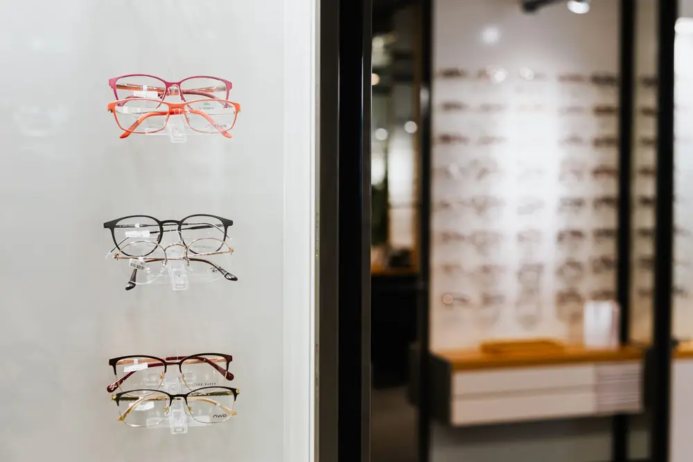 Modern optical store interior